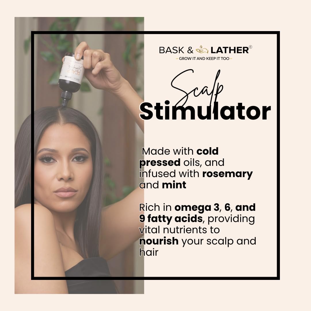 Complete Natural Haircare System for Growth & Hydration | Hair Elixir + Scalp Stimulator Oil + Balm + Hydrating Mist