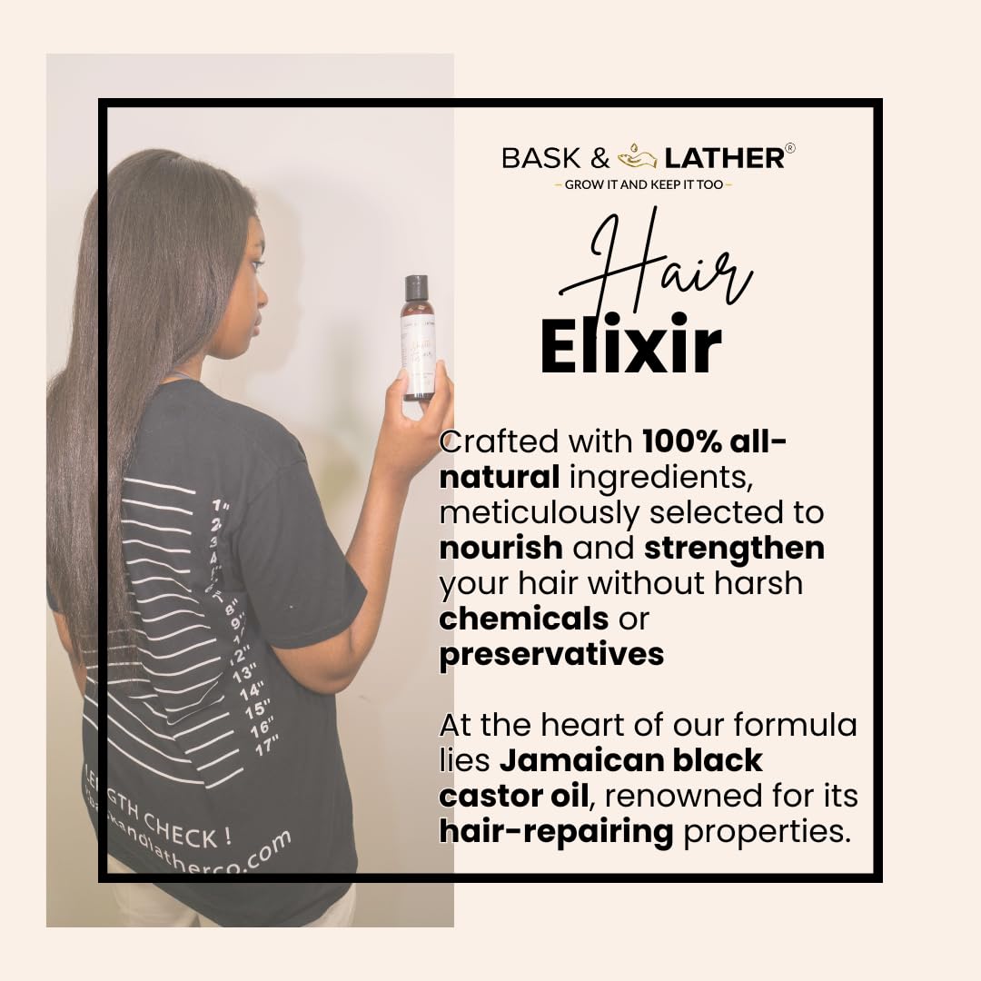 Complete Natural Haircare System for Growth & Hydration | Hair Elixir + Scalp Stimulator Oil + Balm + Hydrating Mist